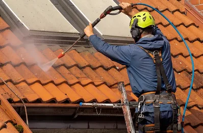 Démoussage et hydrofuge de toiture à Brullioles